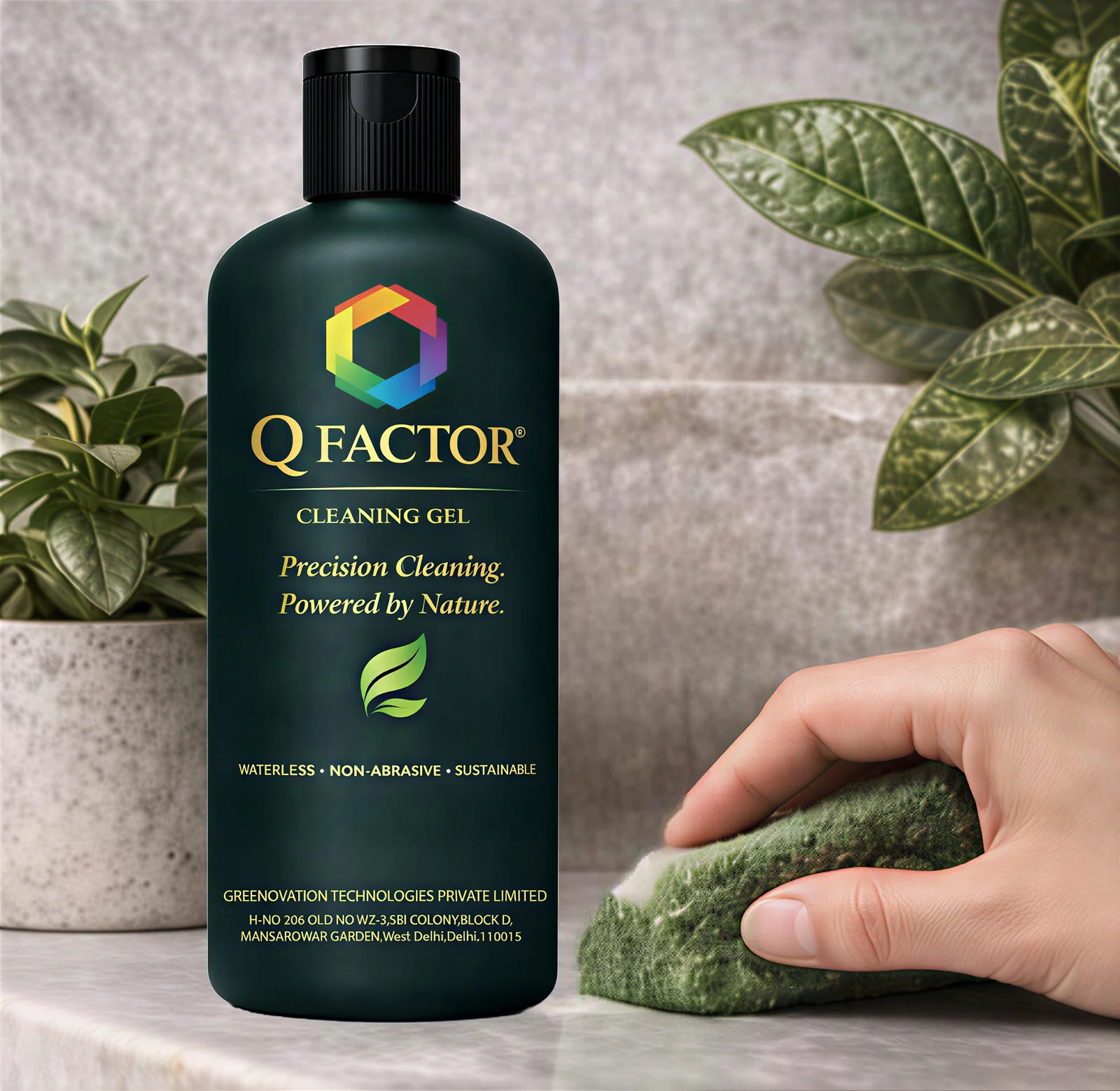 Cleaning hand action